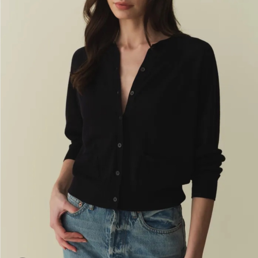 Doen Celine Cardigan. Dark Navy. NWT